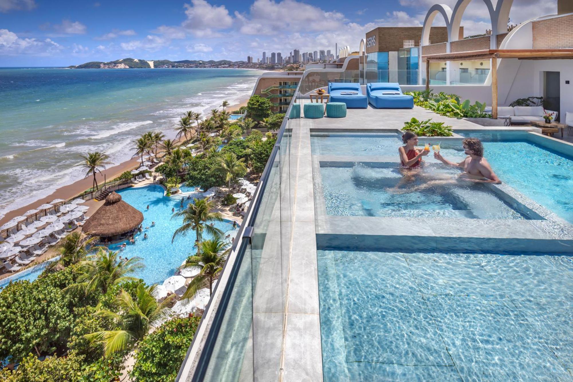 Serhs Natal Grand Hotel & Resort Екстериор снимка Rooftop pool at the Iberostar Grand Hotel Bahia, in Salvador, Brazil